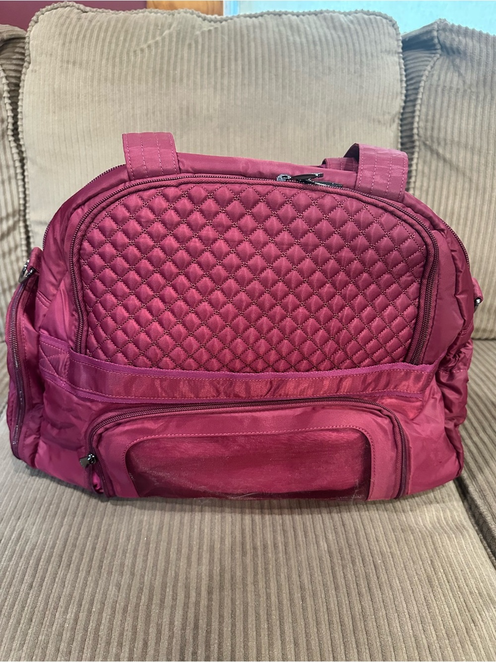lug Cartwheel Berry Pink Tote - Picture 3 of 5